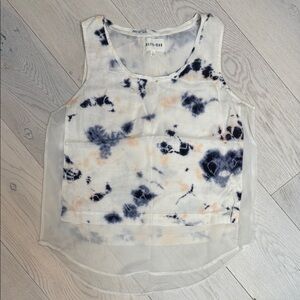 Olive & Oak Tie-Dye Tank Top - Navy and Peach